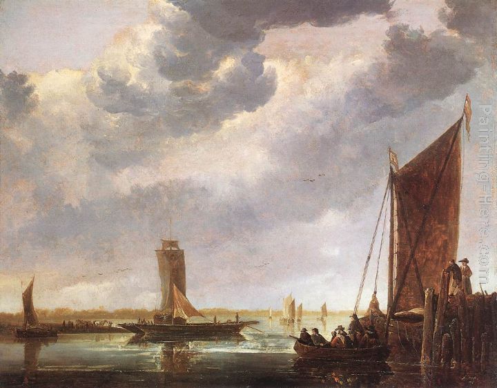 The Ferry Boat painting - Aelbert Cuyp The Ferry Boat art painting